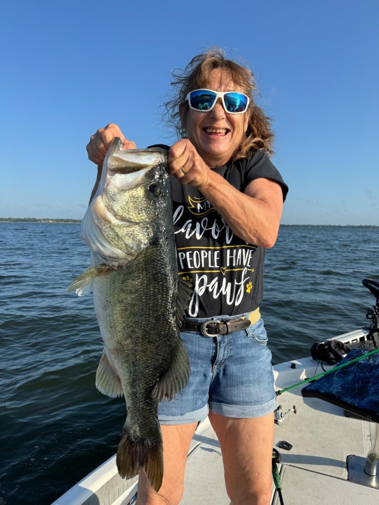 Large Bass caught on Central Florida Bass Charter